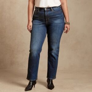 Banana Republic High Rise Straight Ankle Jean - Size 30